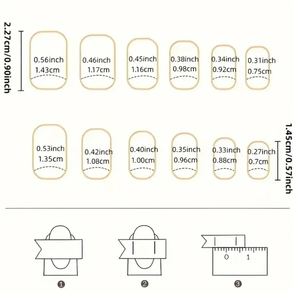 24 Pieces Fake Press On Nails